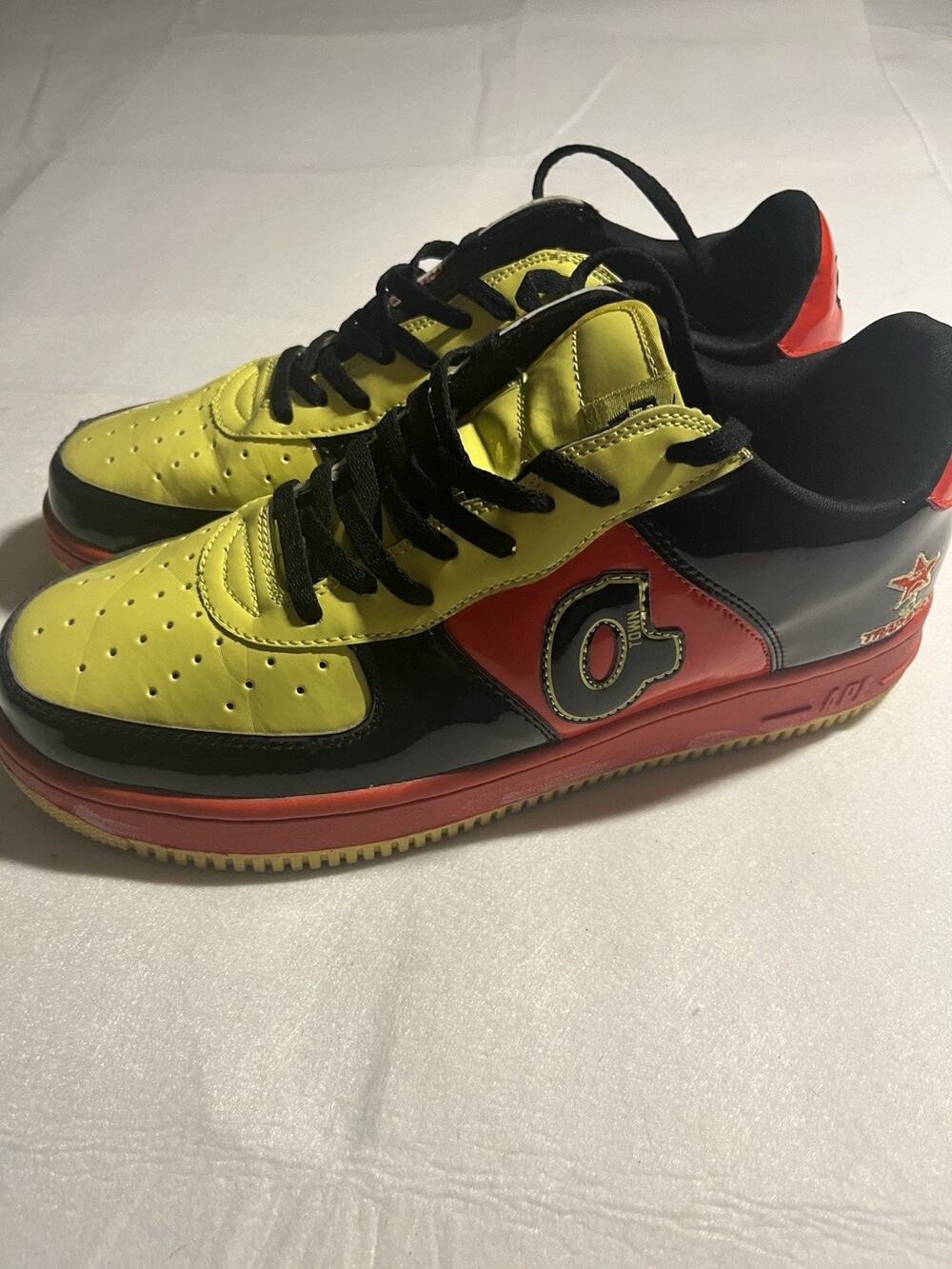 Footwork Trapstar Low Sneakers Red Yellow Black Men’s Size 12
